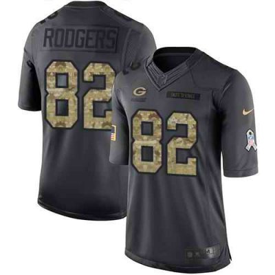 Nike Packers #82 Richard Rodgers Black Youth Stitched NFL Limited 2016 Salute to Service Jersey