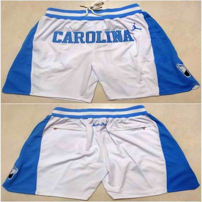 Men's North Carolina White/Blue Shorts(Run Small)