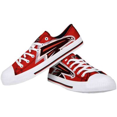 Women's NFL Atlanta Falcons Repeat Print Low Top Sneakers 004