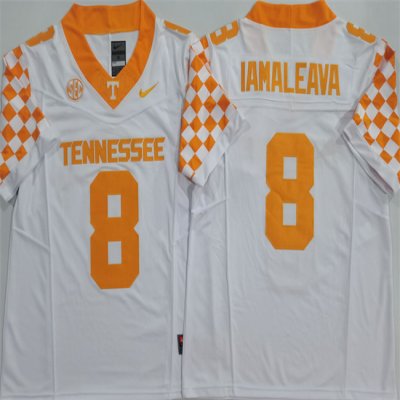 Men's Tennessee Volunteers #8 Nico Iamaleava White 2024 F.U.S.E. Stitched Jersey