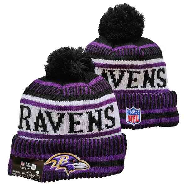 Baltimore Ravens Knit Hats 064