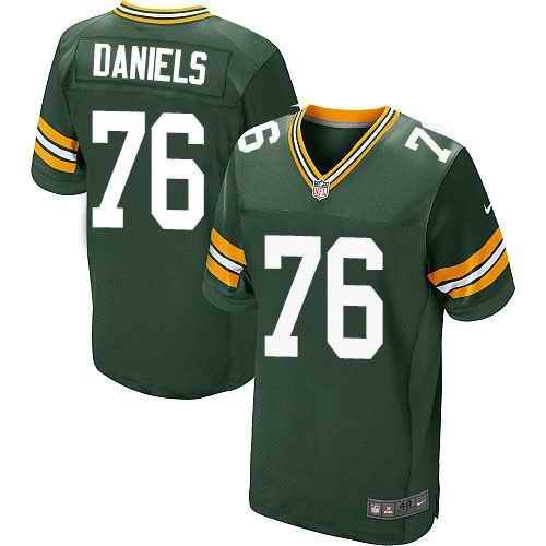 Nike Packers #76 Mike Daniels Green Team Color Men's Stitched NFL Elite Jersey