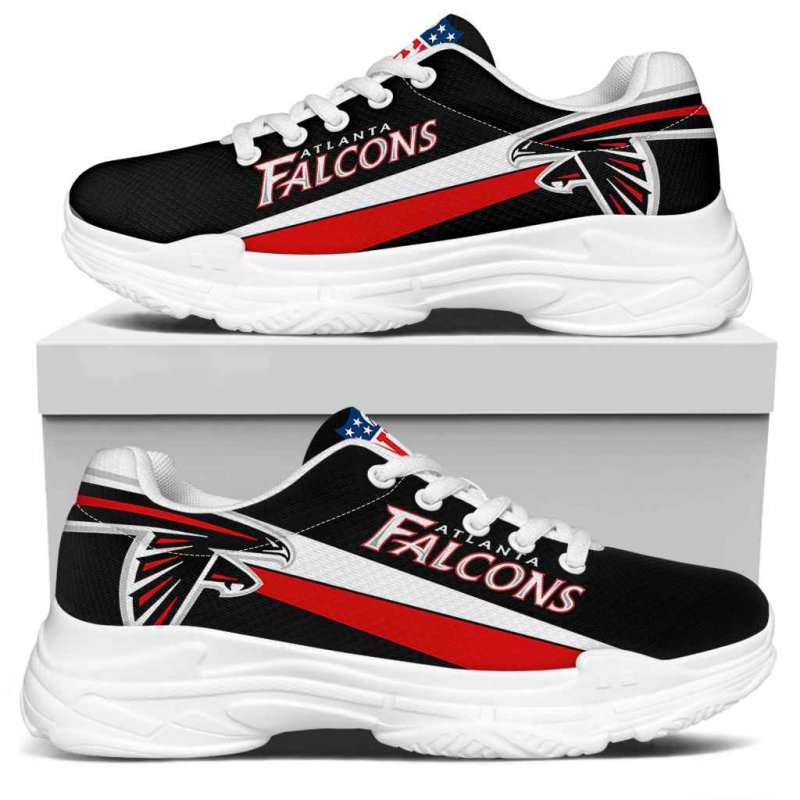 Women's Atlanta Falcons Edition Chunky Sneakers With Line 004