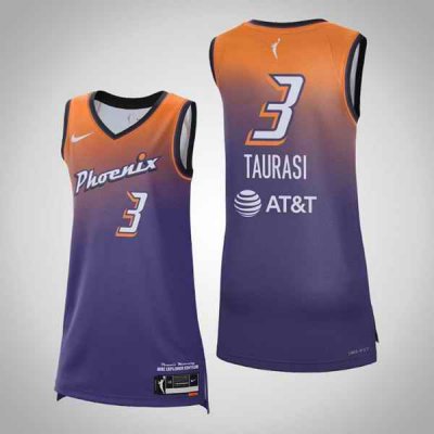 Women Phoenix Mercury #3 Diana Taurasi 2021 Purple Explorer Edition Stitched Jersey