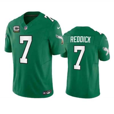 Men's Philadelphia Eagles #7 Haason Reddick Green 2023 F.U.S.E. With 3-star C Patch Vapor Untouchable Stitched Football Jersey