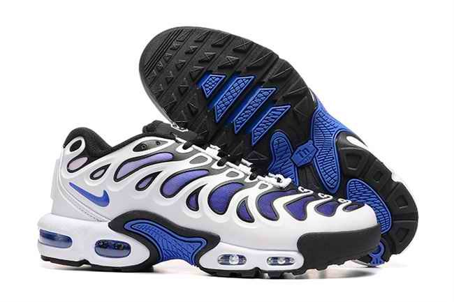 Women's Hot sale Running weapon Air Max TN White/Blue Shoes 0086