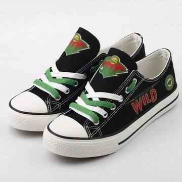 Women's Minnesota Wild Repeat Print Low Top Sneakers 005