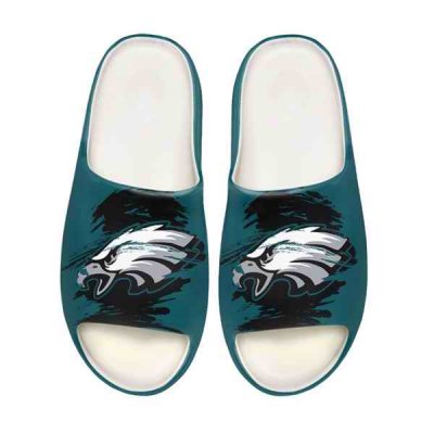 Women's Philadelphia Eagles Yeezy Slippers/Shoes 003