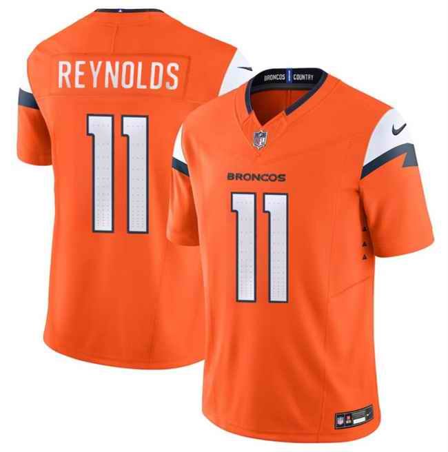 Youth Denver Broncos #11 Josh Reynolds Orange 2024 F.U.S.E Vapor Untouchable Limited Stitched Jersey