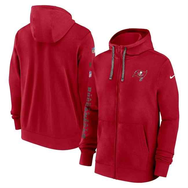 Men's Tampa Bay Buccaneers Red 2024 Team Full-Zip Hoodie