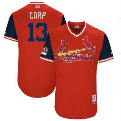 Men's St. Louis Cardinals #13 Matt Carpenter Carp Majestic Navy 2018 Players' Weekend Stitched MLB Jersey