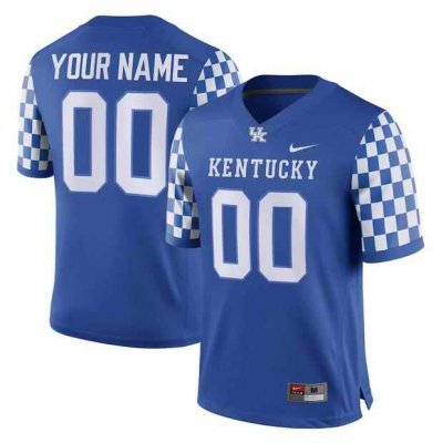 Men's Kentucky Wildcats ACTIVE PLAYER Custom Blue Stitched Jersey