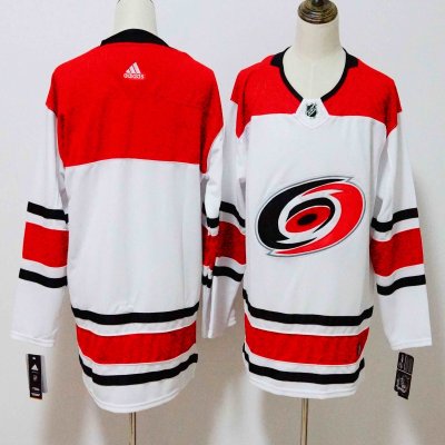 Men's Adidas Carolina Hurricanes White Stitched NHL Jersey