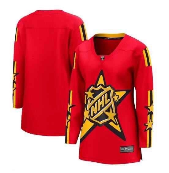 Women's All-Star Game 2024 Red Breakaway Stitched Hockey Jersey