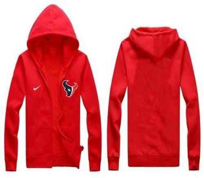 Nike Houston Texans Authentic Logo Hoodie Red