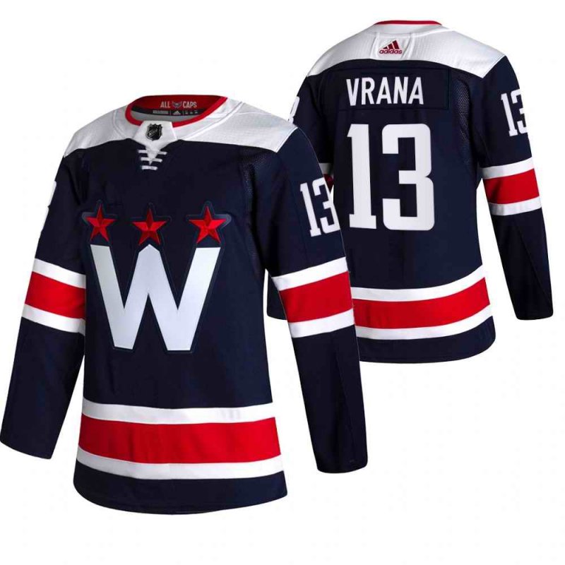 Men's Washington Capitals #13 Jakub Vrana Navy Pro Stitched Jersey