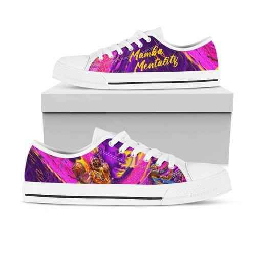 Men's Los Angeles Lakers Low Top Canvas Sneakers 001