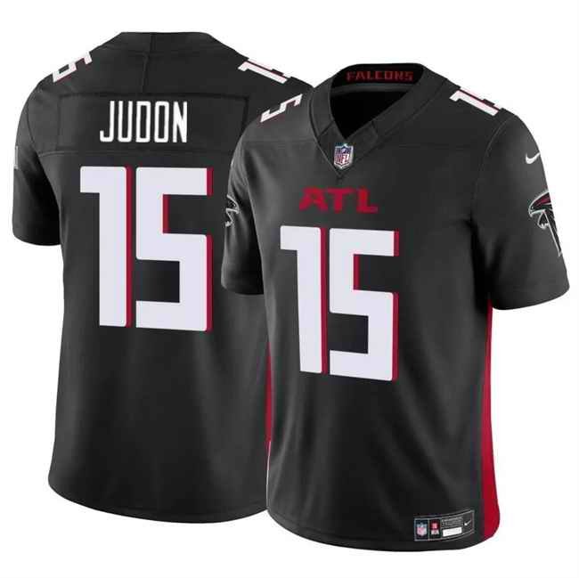 Men's Atlanta Falcons #15 Matthew Judon Black 2024 F.U.S.E Vapor Untouchable Limited Stitched Football Jersey