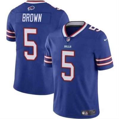 Men's Buffalo Bills #5 Anthony Brown Blue 2024 Vapor Untouchable Limited Stitched Football Jersey