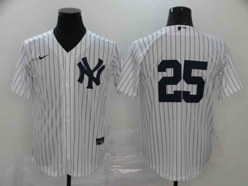 Men's New York Yankees #25 Gleyber Torres White Flex Base Stitched MLB Jersey