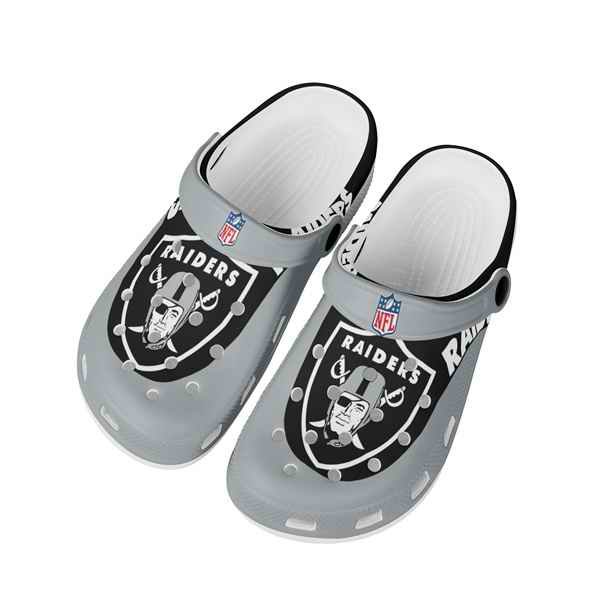 Men's Las Vegas Raiders Bayaband Clog Shoes 001