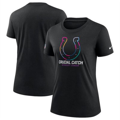 Women's Indianapolis Colts Black 2024 Crucial Catch T-Shirt(Run Small)