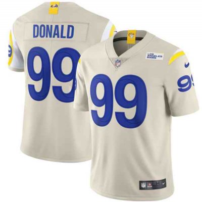 Youth Los Angeles Rams #99 Aaron Donald 2020 Bone Vapor Limited Stitched Jersey