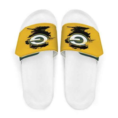 Men's Green Bay Packers Beach Adjustable Slides Non-Slip Slippers/Sandals/Shoes 004