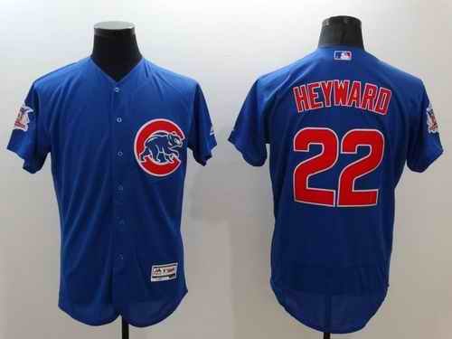 Cubs #22 Jason Heyward Blue Flexbase Authentic Collection Stitched MLB Jersey