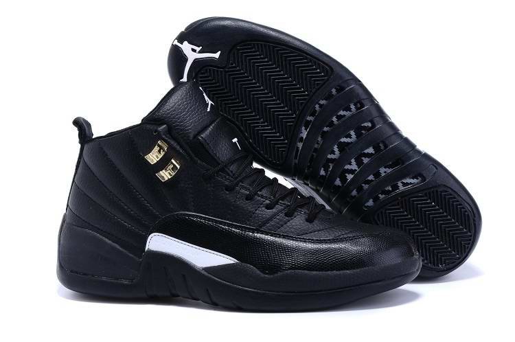 Running weapon Cheap Wholesale Nike Shoes Air Jordan 12 Retro Black/White