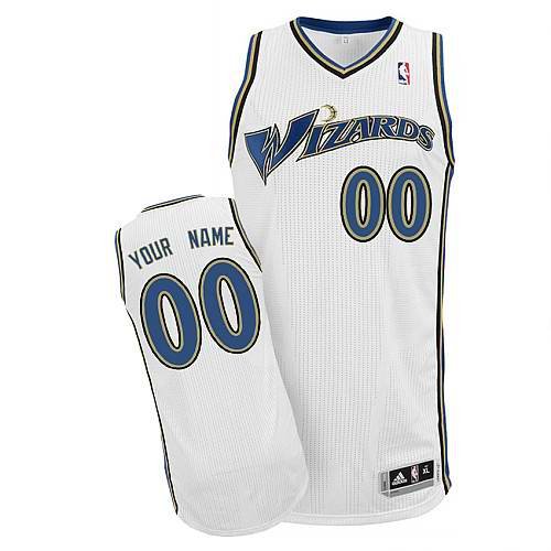 Wizards Personalized Authentic White NBA Jersey (S-3XL)