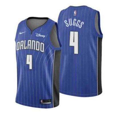 Men's Orlando Magic #4 Jalen Suggs 2021 Royal Icon Edition Swingman Jersey