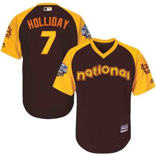 Cardinals #7 Matt Holliday Brown 2016 All-Star National League Stitched Youth MLB Jersey