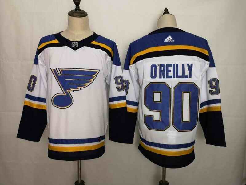 Men's St. Louis Blues #90 Ryan O'Reilly White Stitched NHL Jersey