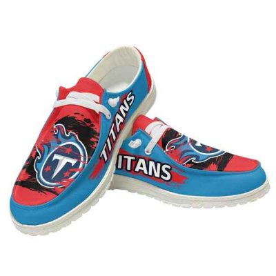 Men's Tennessee Titans Loafers Lace Up Shoes 002 (Pls check description for details)