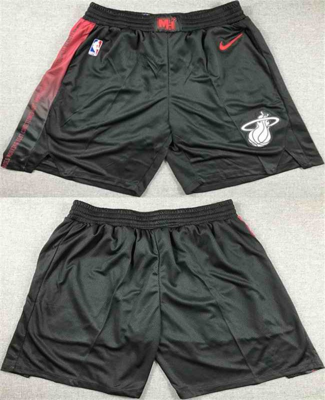 Men's Miami Heat Black Shorts (Run Small)