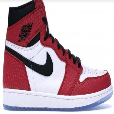 Men's Running weapon Air Jordan 1  Red And White Shoes 0115