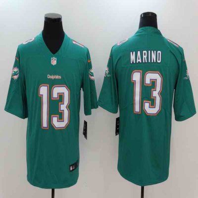 Men's Miami Dolphins #13 Dan Marino Teal Vapor Untouchable Player Limited Jersey