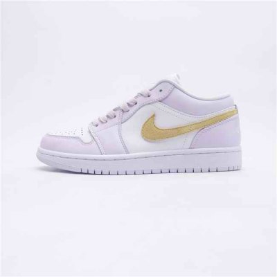 Men's Running Weapon Air Jordan 1 White/Purple Shoes 469