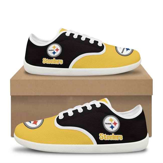 Women's Pittsburgh Steelers Low Top Sneakers/Shoes 001(Pls check description for details)