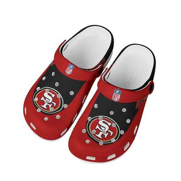 Men's San Francisco 49ers Bayaband Clog Shoes 001