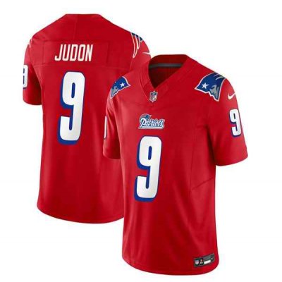 Men's New England Patriots #9 Matthew Judon Red 2023 F.U.S.E. Throwback Limited Stitched Football Jersey