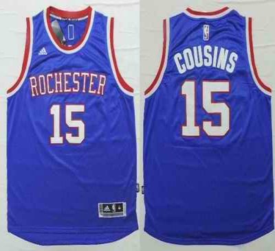 Kings #15 DeMarcus Cousins Light Blue 2014-15 Hardwood Classics Stitched NBA Jersey