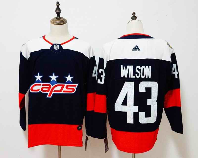 Men's Adidas Washington Capitals #43 Tom Wilson Navy 2018 NHL Stadium Series Authentic Pro Stitched Jersey