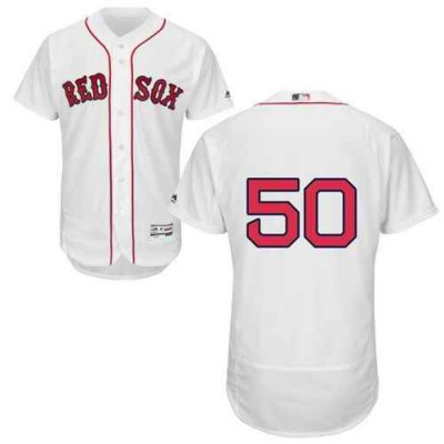 Red Sox #50 Mookie Betts White Flexbase Authentic Collection Stitched MLB Jersey