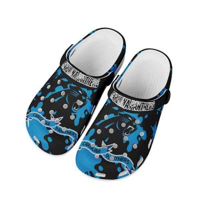 Women's Carolina Panthers Bayaband Clog Shoes 002