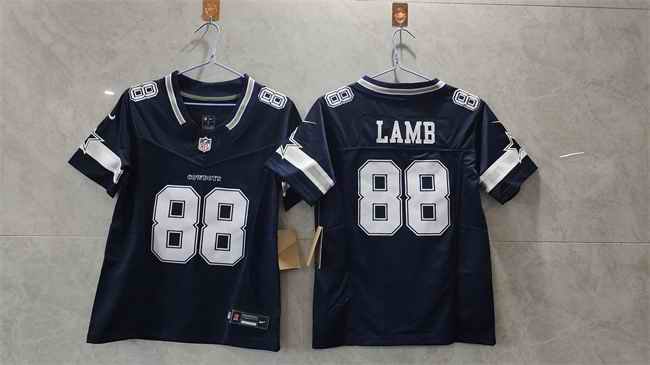 Youth Dallas Cowboys #88 CeeDee Lamb Navy 2023 F.U.S.E. Limited Stitched Football Jersey