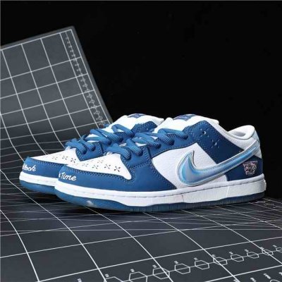 Women's Dunk Low Blue/White Shoes 248