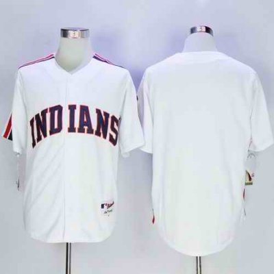 Indians Blank White 1978 Turn Back The Clock Stitched MLB Jersey