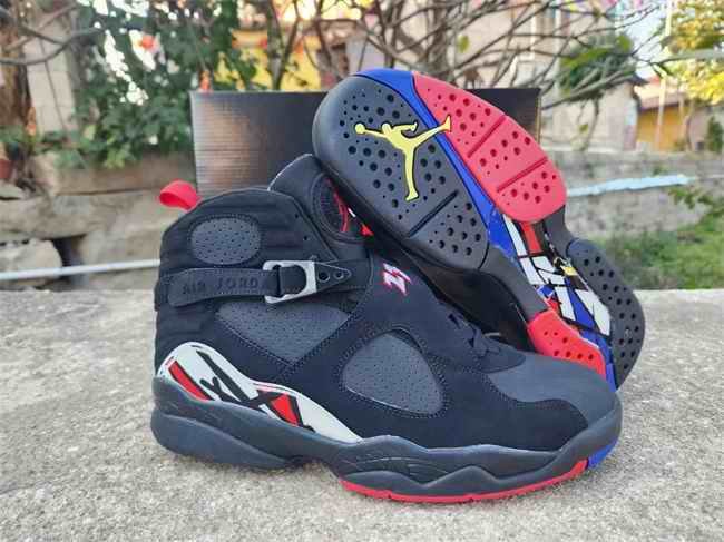 Men's Running Weapon Air Jordan 8 Shoes Navy 005